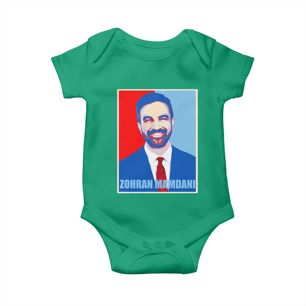 Zohran Madamni Baby Onesie for New York Mayor TS02 Irish Green Print Your Wear