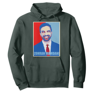 Zohran Madamni Hoodie for New York Mayor TS02 Dark Forest Green Print Your Wear