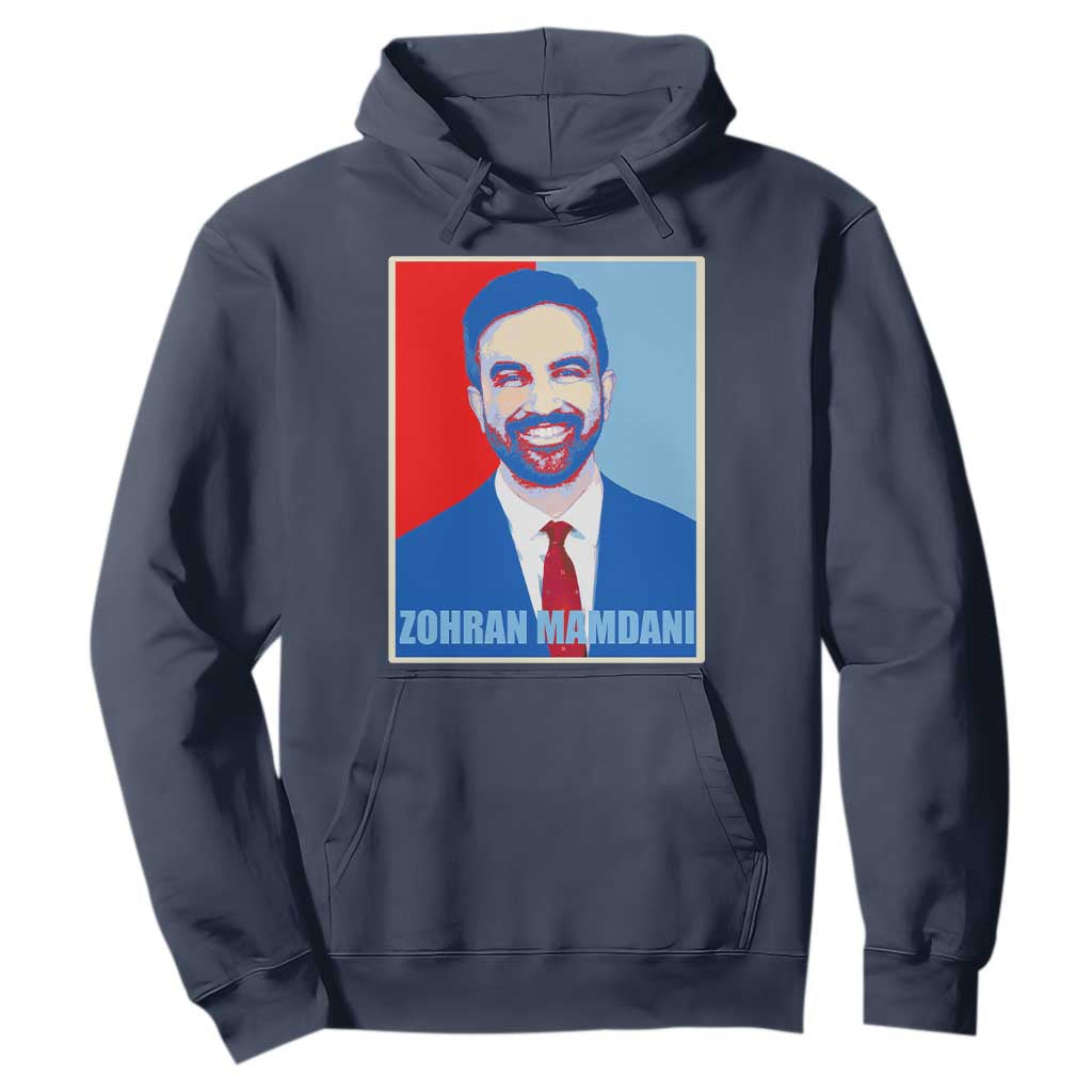 Zohran Madamni Hoodie for New York Mayor TS02 Navy Print Your Wear