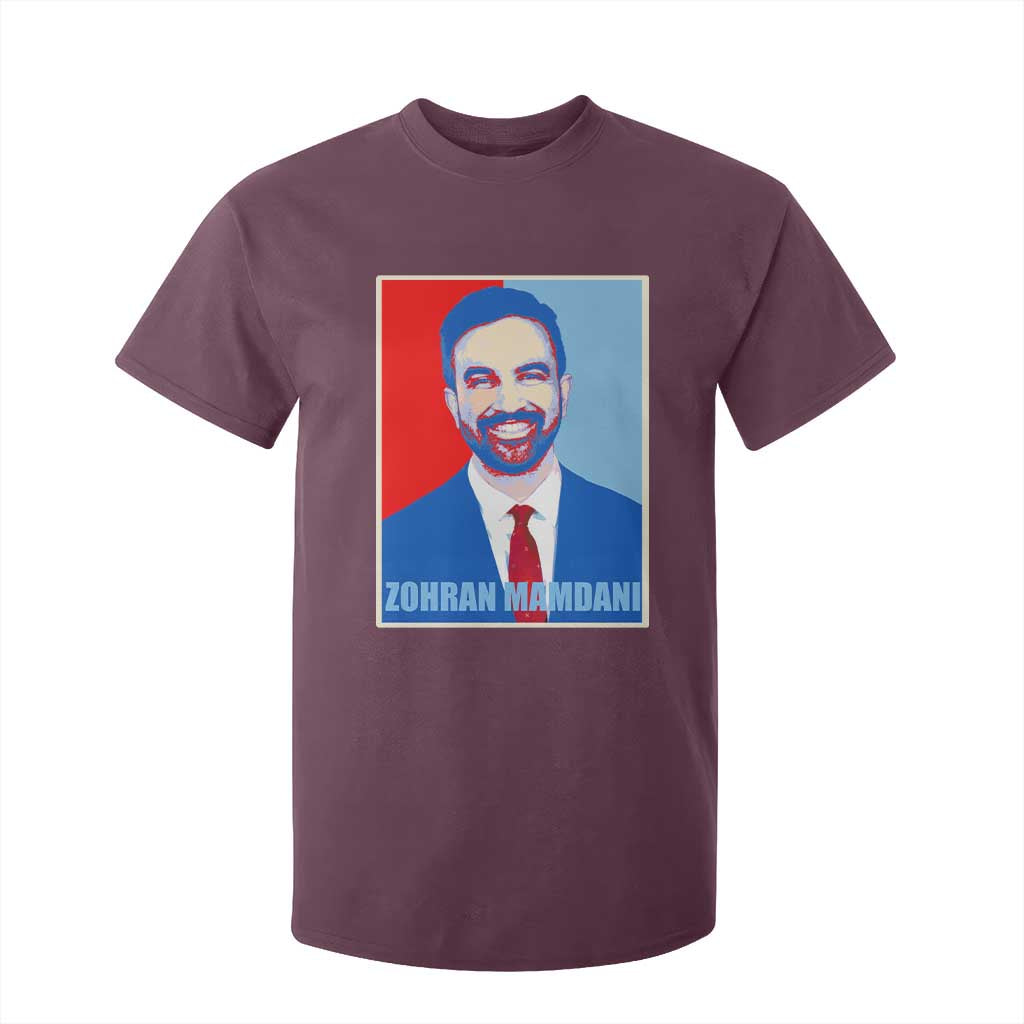 Zohran Madamni T Shirt For Kid for New York Mayor TS02 Maroon Print Your Wear
