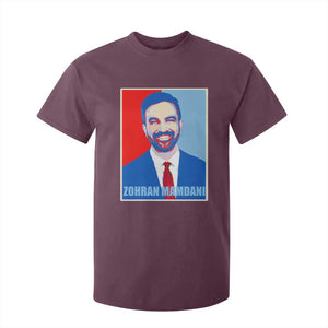 Zohran Madamni T Shirt For Kid for New York Mayor TS02 Maroon Print Your Wear