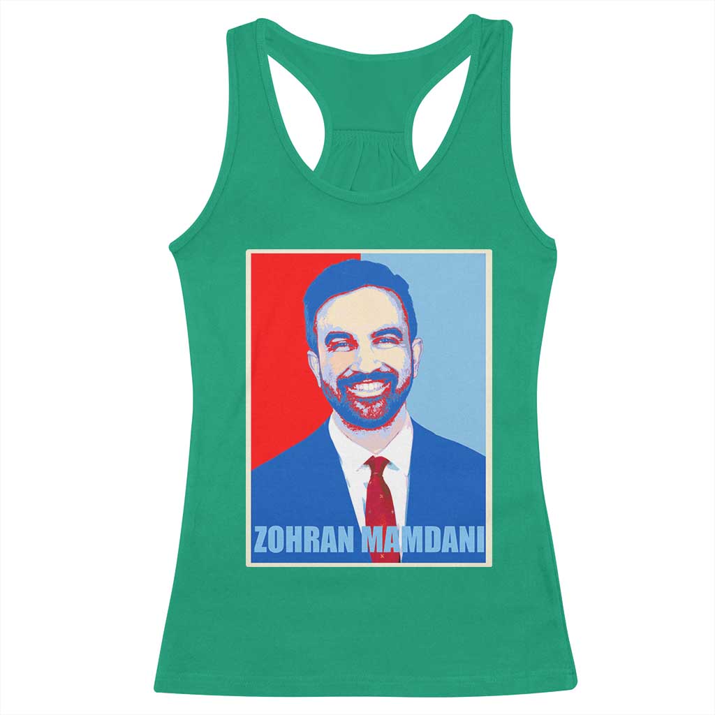 Zohran Madamni Racerback Tank Top for New York Mayor TS02 Irish Green Print Your Wear