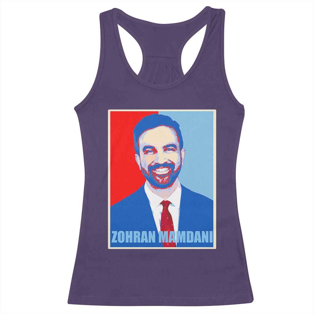 Zohran Madamni Racerback Tank Top for New York Mayor TS02 Purple Print Your Wear