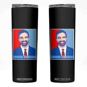 Zohran Madamni Skinny Tumbler for New York Mayor TS02 Black Print Your Wear