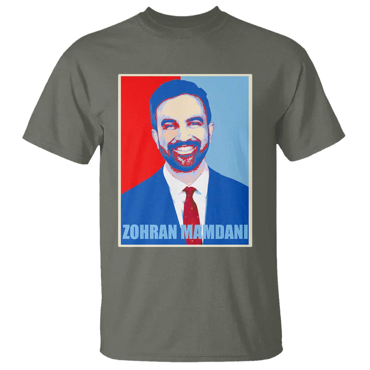 Zohran Madamni T Shirt for New York Mayor TS02 Military Green Print Your Wear