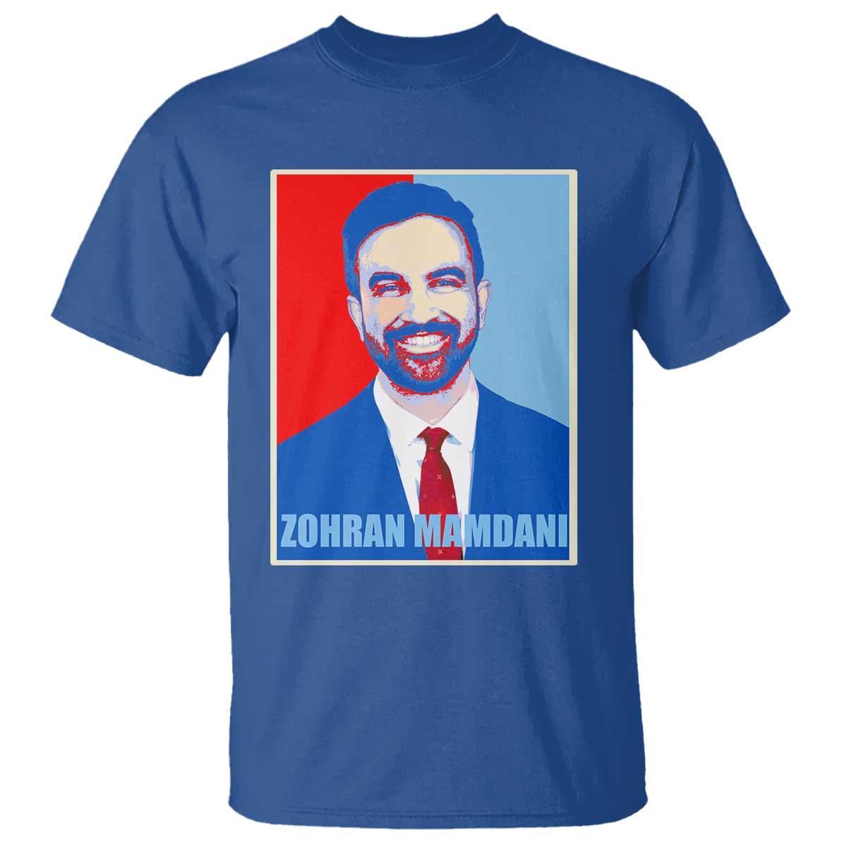 Zohran Madamni T Shirt for New York Mayor TS02 Royal Blue Print Your Wear