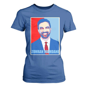 Zohran Madamni T Shirt For Women for New York Mayor TS02 Royal Blue Print Your Wear