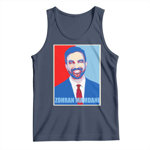 Zohran Madamni Tank Top for New York Mayor TS02 Navy Print Your Wear