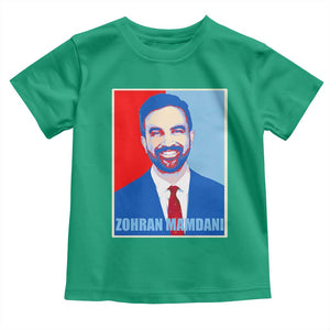 Zohran Madamni Toddler T Shirt for New York Mayor TS02 Irish Green Print Your Wear