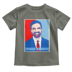 Zohran Madamni Toddler T Shirt for New York Mayor TS02 Military Green Print Your Wear
