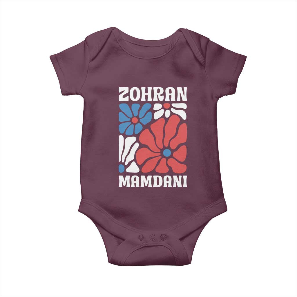 Zohran Madamni We The People Baby Onesie New York City TS02 Maroon Print Your Wear