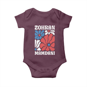 Zohran Madamni We The People Baby Onesie New York City TS02 Maroon Print Your Wear