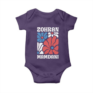 Zohran Madamni We The People Baby Onesie New York City TS02 Purple Print Your Wear