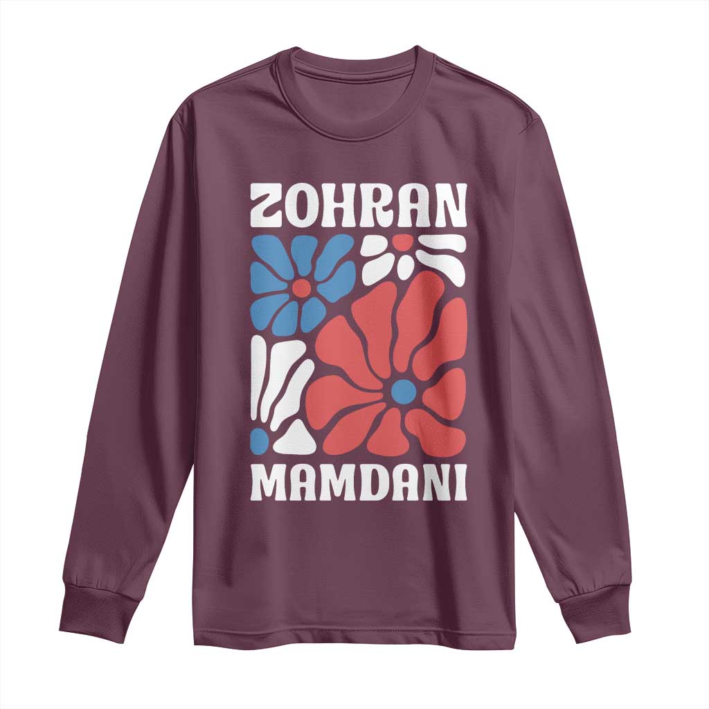 Zohran Madamni We The People Long Sleeve Shirt New York City TS02 Maroon Print Your Wear