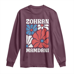 Zohran Madamni We The People Long Sleeve Shirt New York City TS02 Maroon Print Your Wear
