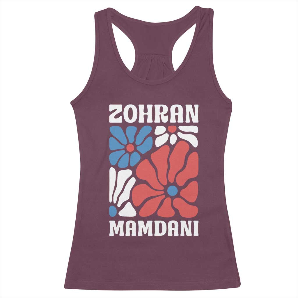 Zohran Madamni We The People Racerback Tank Top New York City TS02 Maroon Print Your Wear