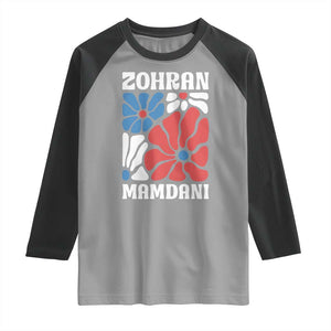 Zohran Madamni We The People Raglan Shirt New York City TS02 Sport Gray Black Print Your Wear