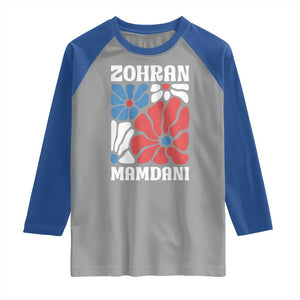 Zohran Madamni We The People Raglan Shirt New York City TS02 Sport Gray Royal Print Your Wear