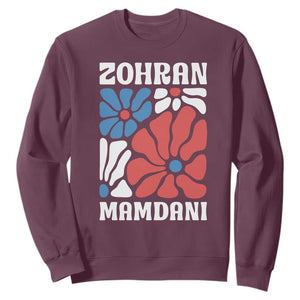 Zohran Madamni We The People Sweatshirt New York City TS02 Maroon Print Your Wear