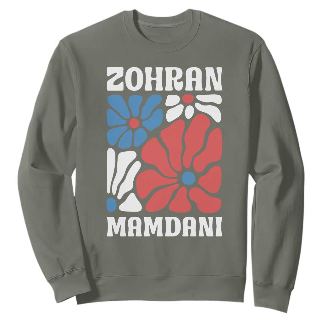 Zohran Madamni We The People Sweatshirt New York City TS02 Military Green Print Your Wear