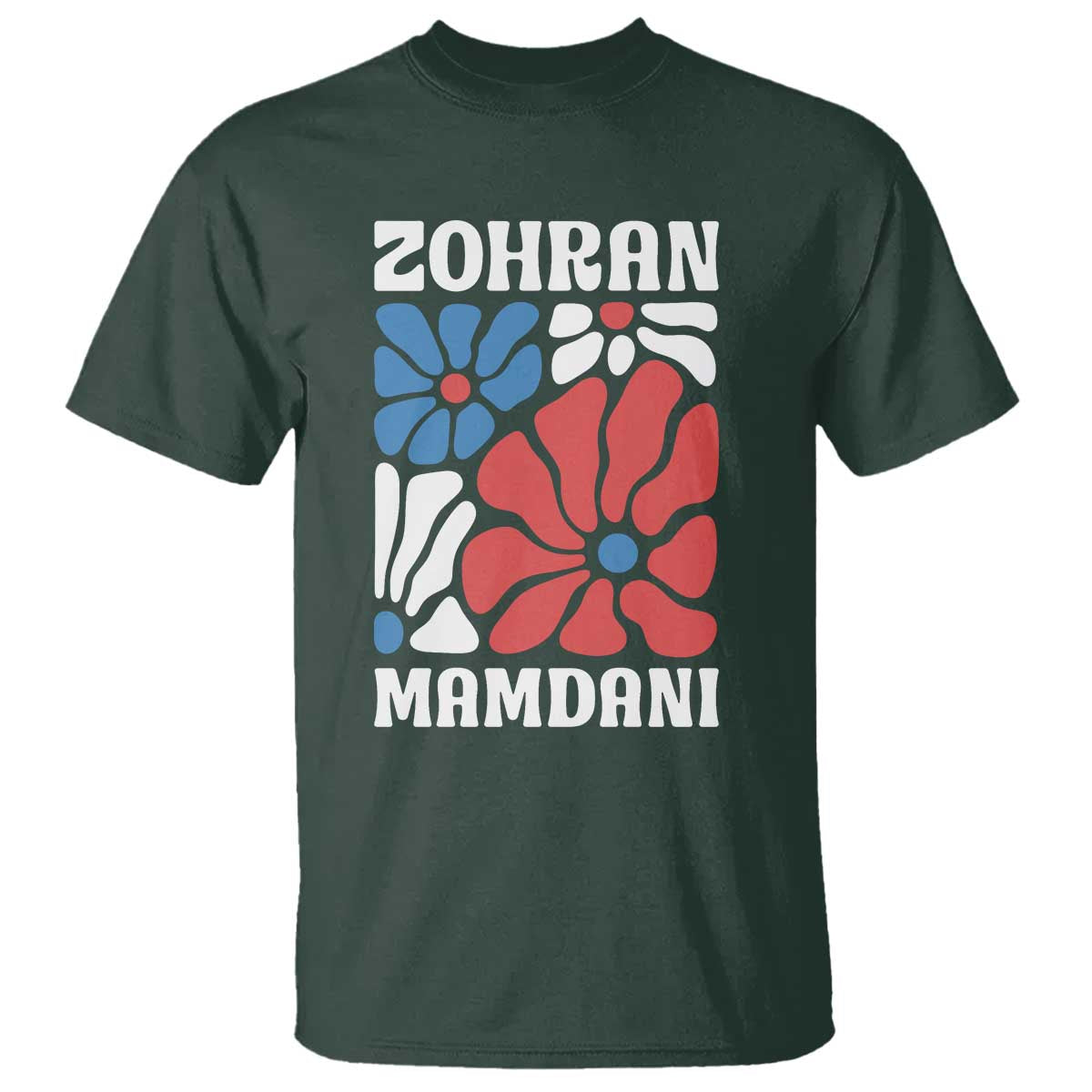 Zohran Madamni We The People T Shirt New York City TS02 Dark Forest Green Print Your Wear
