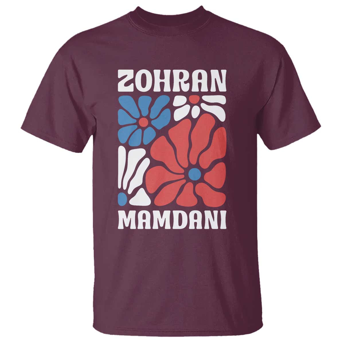 Zohran Madamni We The People T Shirt New York City TS02 Maroon Print Your Wear