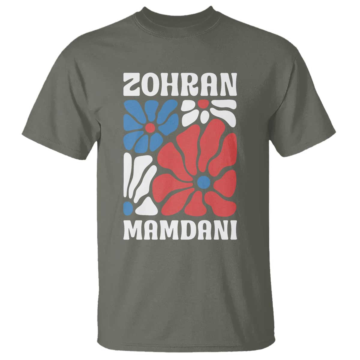 Zohran Madamni We The People T Shirt New York City TS02 Military Green Print Your Wear