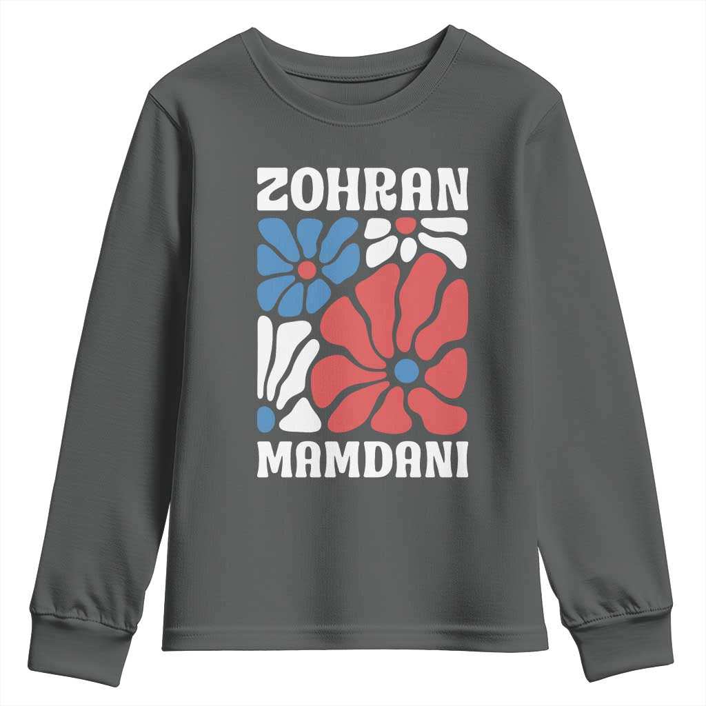 Zohran Madamni We The People Youth Sweatshirt New York City TS02 Dark Heather Print Your Wear