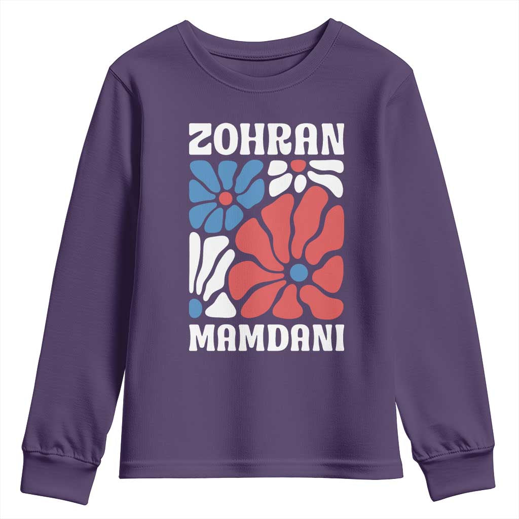 Zohran Madamni We The People Youth Sweatshirt New York City TS02 Purple Print Your Wear