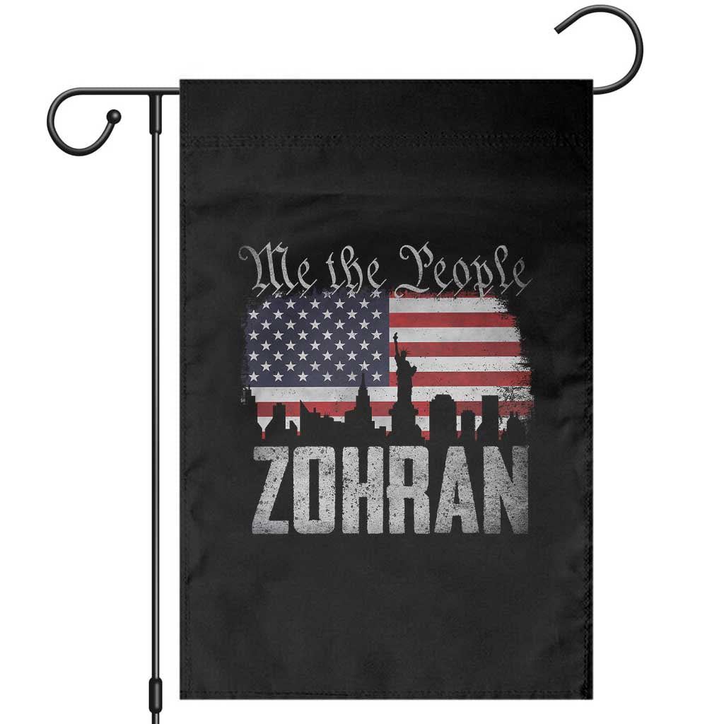 Zohran Mamdani Groovy Flowers Garden Flag Retro Style TS02 Black Print Your Wear