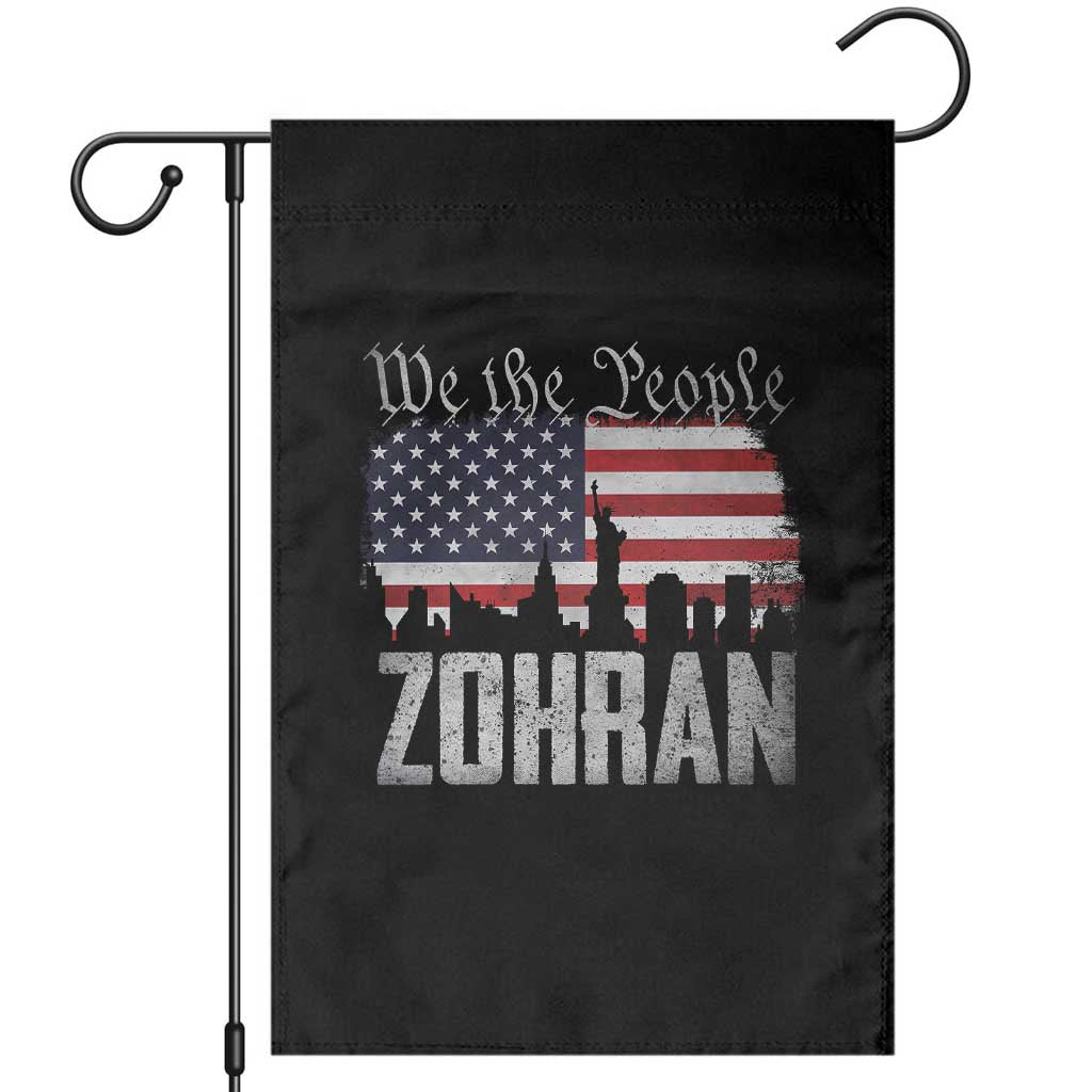 Zohran Mamdani Groovy Flowers Garden Flag Retro Style TS02 Black Print Your Wear