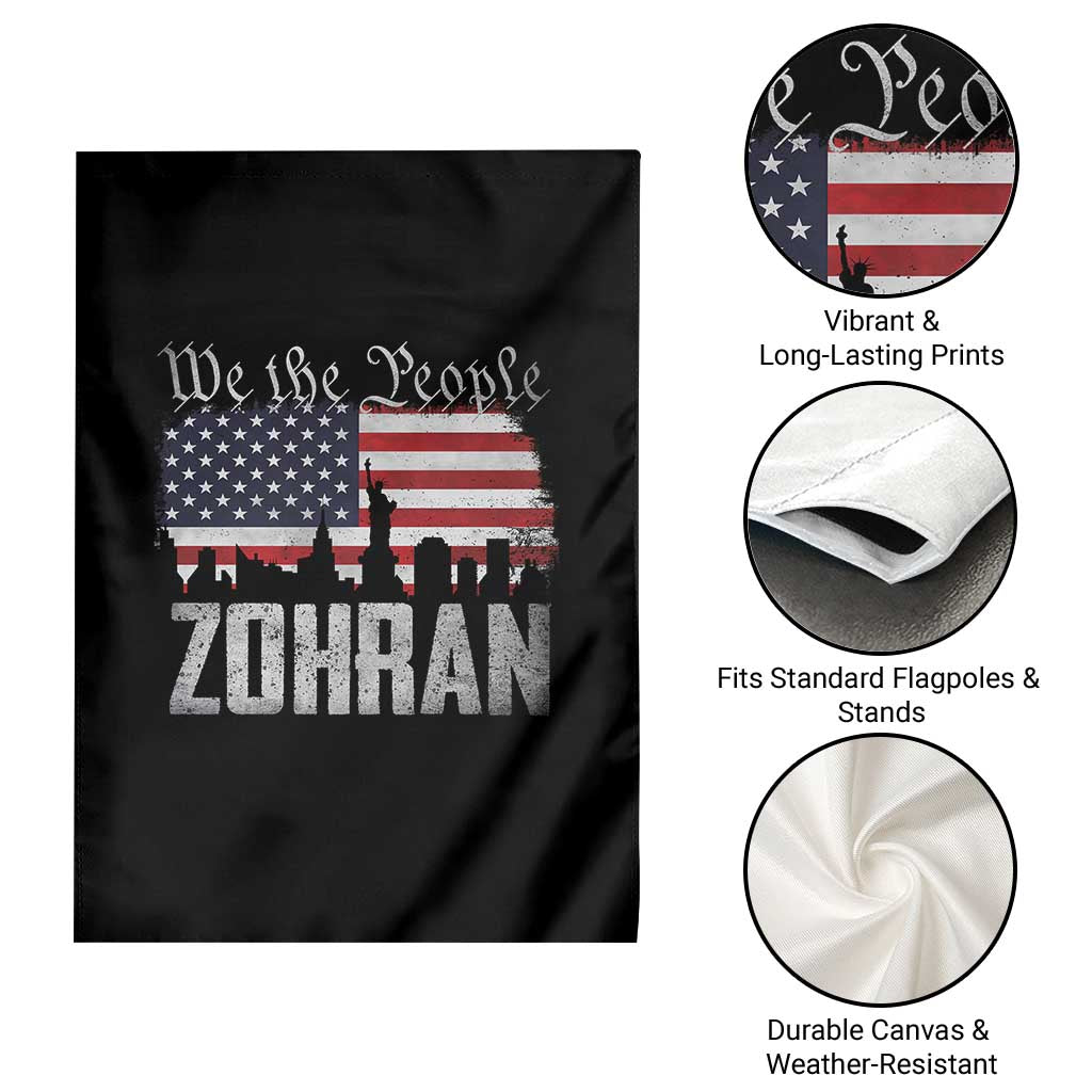 Zohran Mamdani Groovy Flowers Garden Flag Retro Style TS02 Print Your Wear