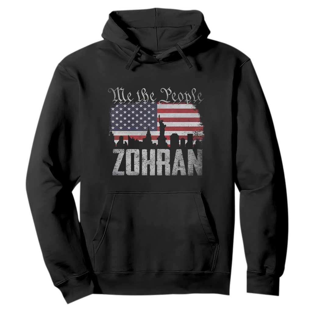 Zohran Mamdani Groovy Flowers Hoodie Retro Style TS02 Black Print Your Wear