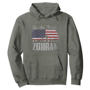 Zohran Mamdani Groovy Flowers Hoodie Retro Style TS02 Military Green Print Your Wear