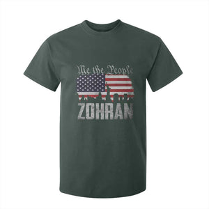 Zohran Mamdani Groovy Flowers T Shirt For Kid Retro Style TS02 Dark Forest Green Print Your Wear