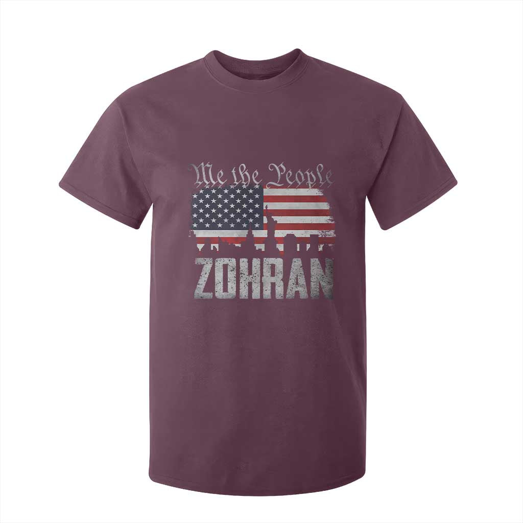 Zohran Mamdani Groovy Flowers T Shirt For Kid Retro Style TS02 Maroon Print Your Wear