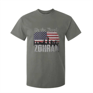 Zohran Mamdani Groovy Flowers T Shirt For Kid Retro Style TS02 Military Green Print Your Wear