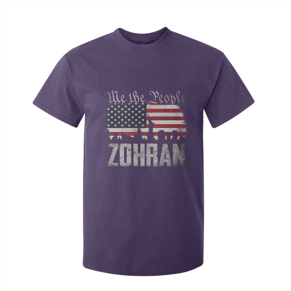 Zohran Mamdani Groovy Flowers T Shirt For Kid Retro Style TS02 Purple Print Your Wear