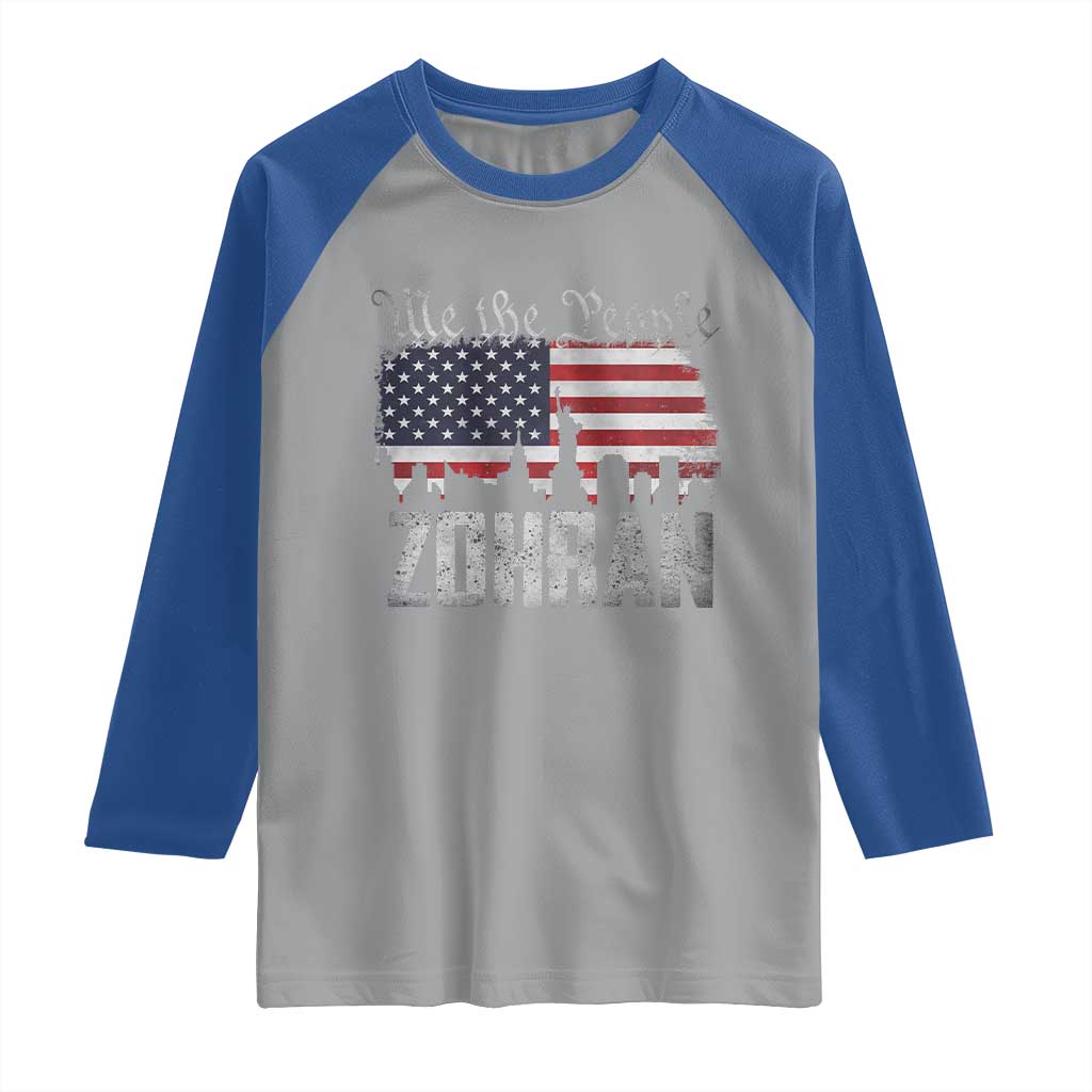 Zohran Mamdani Groovy Flowers Raglan Shirt Retro Style TS02 Sport Gray Royal Print Your Wear