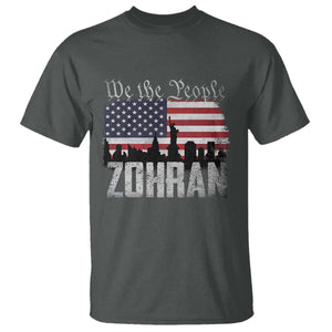 Zohran Mamdani Groovy Flowers T Shirt Retro Style TS02 Dark Heather Print Your Wear
