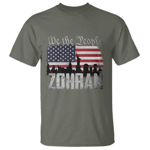 Zohran Mamdani Groovy Flowers T Shirt Retro Style TS02 Military Green Print Your Wear