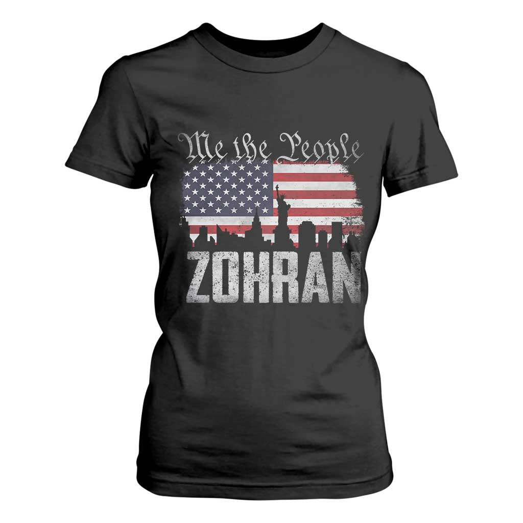 Zohran Mamdani Groovy Flowers T Shirt For Women Retro Style TS02 Black Print Your Wear