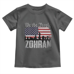 Zohran Mamdani Groovy Flowers Toddler T Shirt Retro Style TS02 Dark Heather Print Your Wear