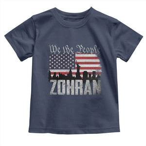Zohran Mamdani Groovy Flowers Toddler T Shirt Retro Style TS02 Navy Print Your Wear