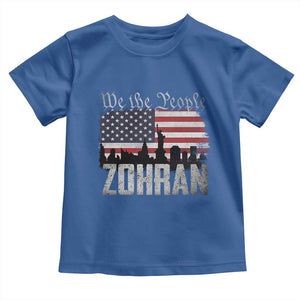 Zohran Mamdani Groovy Flowers Toddler T Shirt Retro Style TS02 Royal Blue Print Your Wear