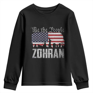 Zohran Mamdani Groovy Flowers Youth Sweatshirt Retro Style TS02 Black Print Your Wear