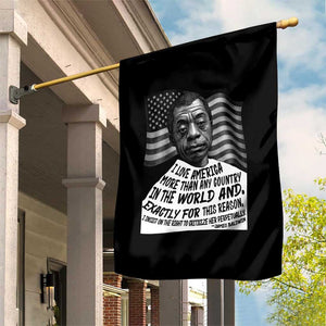 James Baldwin American Patriotic Garden Flag I Love America More Than Any Country American Flag TS02 Print Your Wear
