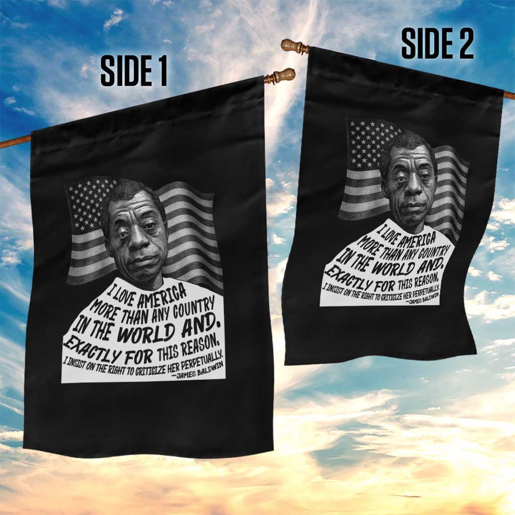 James Baldwin American Patriotic Garden Flag I Love America More Than Any Country American Flag TS02 Print Your Wear