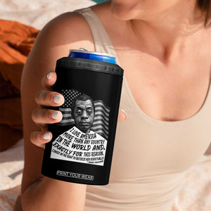 James Baldwin American Patriotic 4 in 1 Can Cooler Tumbler I Love America More Than Any Country American Flag TS02 Print Your Wear