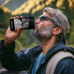 James Baldwin American Patriotic 4 in 1 Can Cooler Tumbler I Love America More Than Any Country American Flag TS02 Print Your Wear